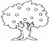 apple tree clipart black and white