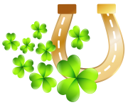 St Patricks Day Horseshoe PNG Clip Art Image