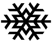 black snowflake png 2