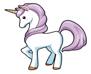 unicorn clipart cartoon