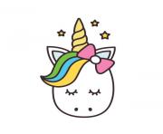 head cute unicorn clipart