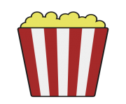 popcorn bowl png clipart 3