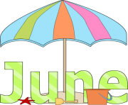 june clipart beach kid