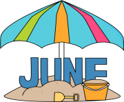 summer june sand clipart