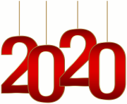 2020 Hanging PNG Clipart