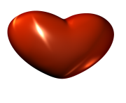 3d Red Heart Clipart