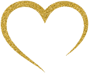 Heart Gold Decorative Transparent Image