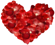 Rose Petals Hearts Transparent PNG Clip Art Image