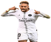 Neymar white PSG jersey png