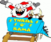 Santa on roller coaster clipart clipart santa on roller coaster