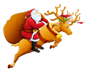 strong reindeer jump high