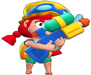 Jessie Skin Summer Brawl stars png